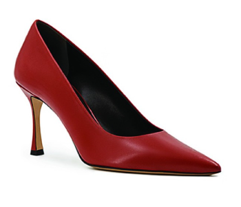 the row sharp leather pumps
