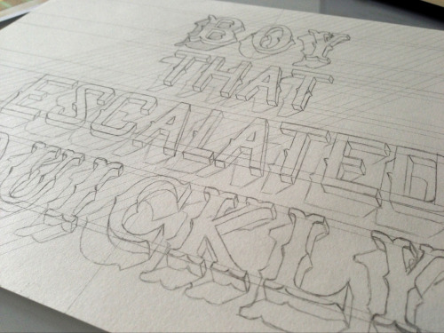 From sketch to final typography made out of 0.01mm dots by...