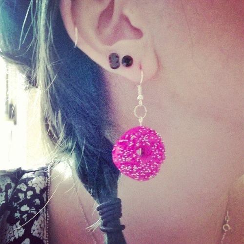 My handmade cutie patootie doughnut/donut earrings are up for...