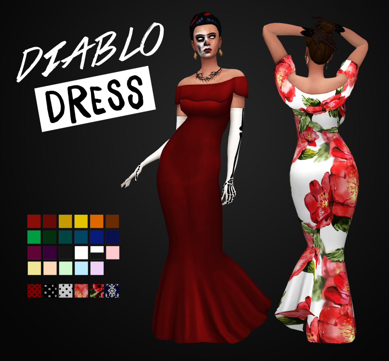 SIMBLREEN DAY 3Diablo DressA gown with Spanish flair for your sims!
â€¢ Base game compatible
â€¢ Comes in 23 Solids and 6 Patterns
â€¢ For Teen-Elder
â€¢ Disabled For Random
DOWNLOAD: Mediafire | Simfileshare
Lacey Glovesâ€¢ Base game compatible
â€¢ Comes 15...