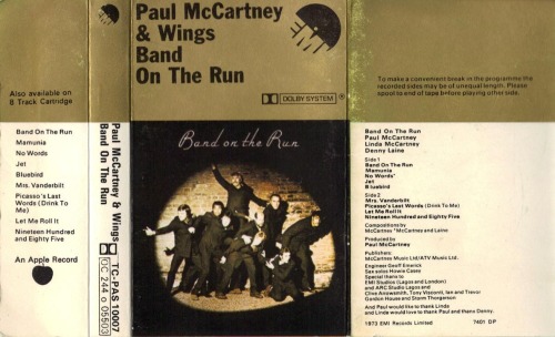 jacobthomas2:Paul McCartney / Wings: cassette covers.