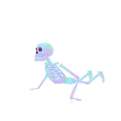 skeleton worm dance gif - worm fortnite gif