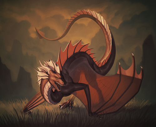 skin with some thick in leg dragon dragons wyvern artists on tumblr eskiworks digital painting art commissions baleen teeth
