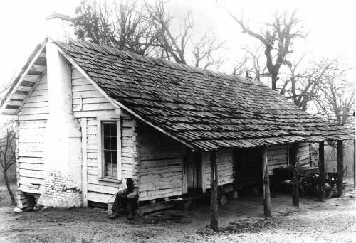 seeselfblack:The Slave Quarters of a Plantation…Down in...