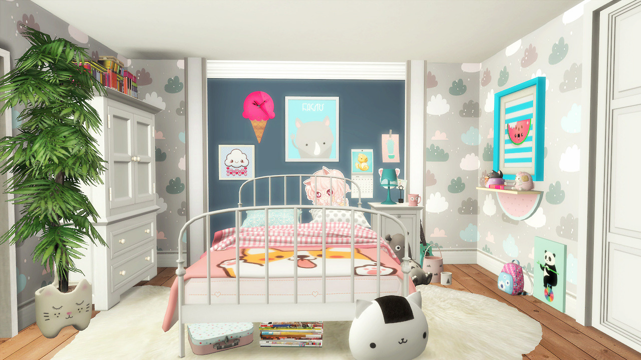 Laznye - SIMS 4 KAWAII BEDROOM CC (X) Gallery link (X) Can...