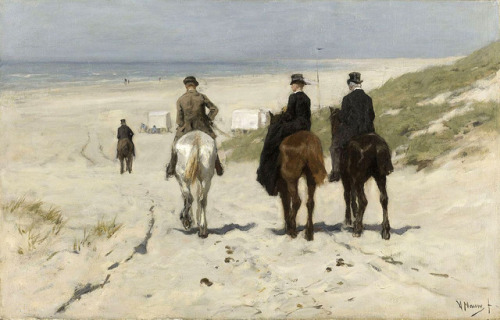 Anton Mauve - Morning Ride on the Beach (1876)