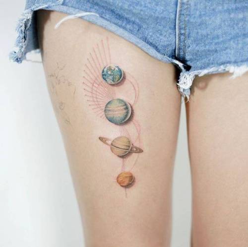 20 Vivid Earth Tattoo Designs and Ideas  TattooBloq  Earth tattoo Tattoo  designs Galaxy tattoo