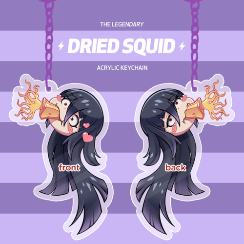 the legendary yamada tae dried squid keychain zombieland saga anime ゾンビランドサガ conrad& 039;s art
