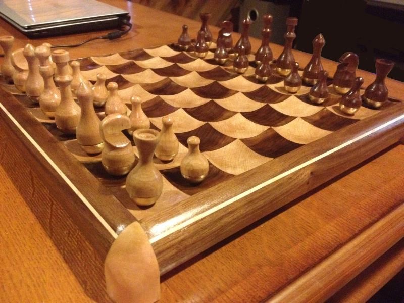 Woodworking Plans DIY — Amazing Wooden Chess Board Over 16000