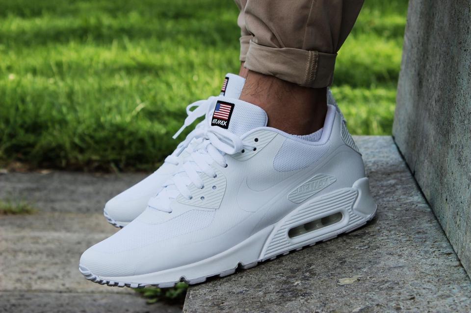 nike air max 90 hyperfuse independence day white
