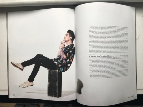 stillglowinstillcrowin:Hi Brendon’s issue of Alt Press came in...