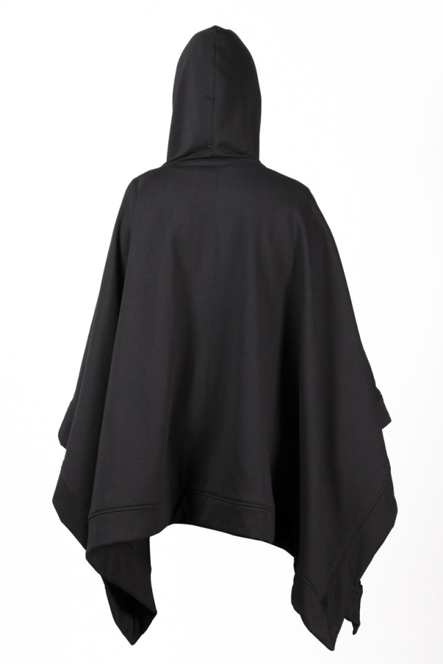 BlackMirror Poncho Hoodie Knight Black | BLACK MIRROR Clothing