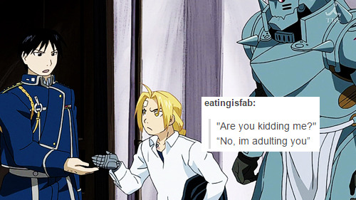 winnifredburkle:FMA + text posts: 1/¯\_(ツ)_/¯