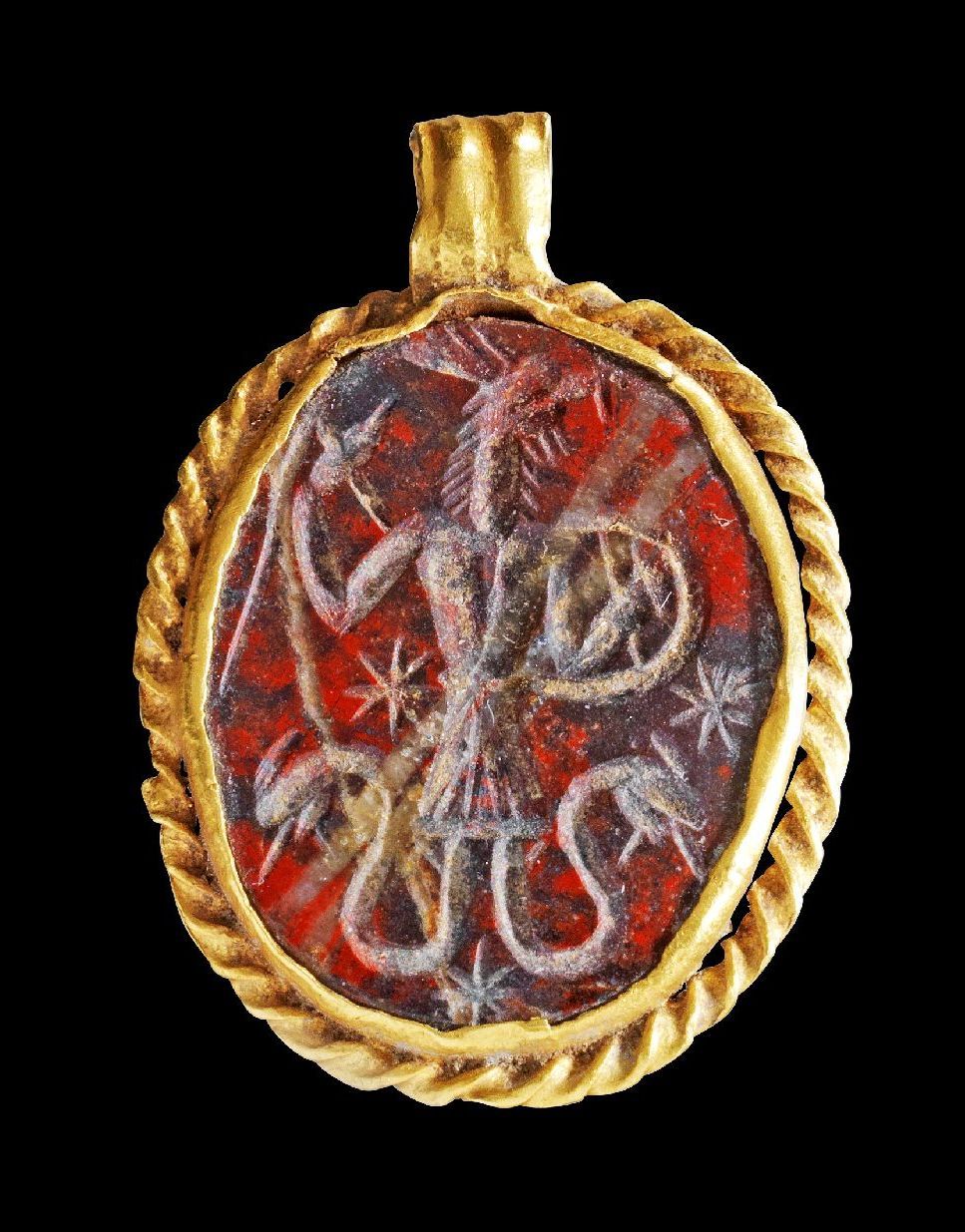 archaicwonder: “ Roman Magic Abraxas Amulet, 2nd-3rd Century AD Abraxas was an Egyptian Gnostic solar deity. Amulets and seals bearing the figure of Abraxas were common in the second century AD, and were used as recently as the thirteenth century in...