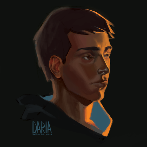 dariabolshikh:I tried to do a contrast lighting portrait of...