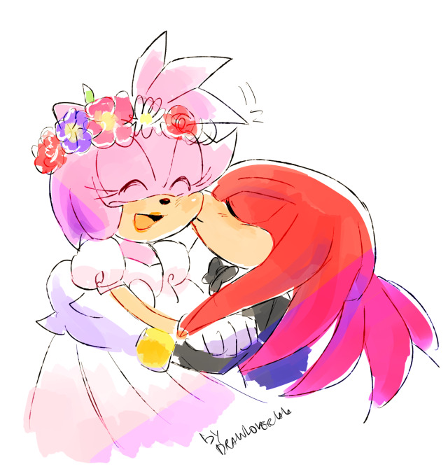 I just had a dream where Amy and Knuckles were... - Lala's Blog