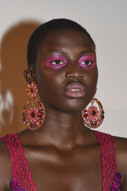 midnight-charm:Backstage at Mark Fast Spring / Summer 2019