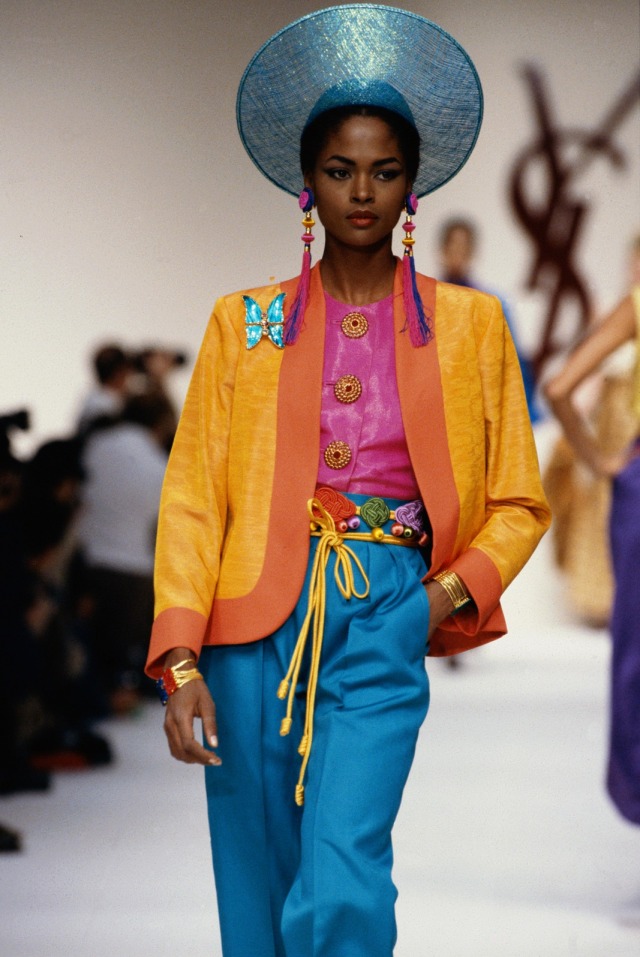 1980′s black runway supermodels - metal clouds