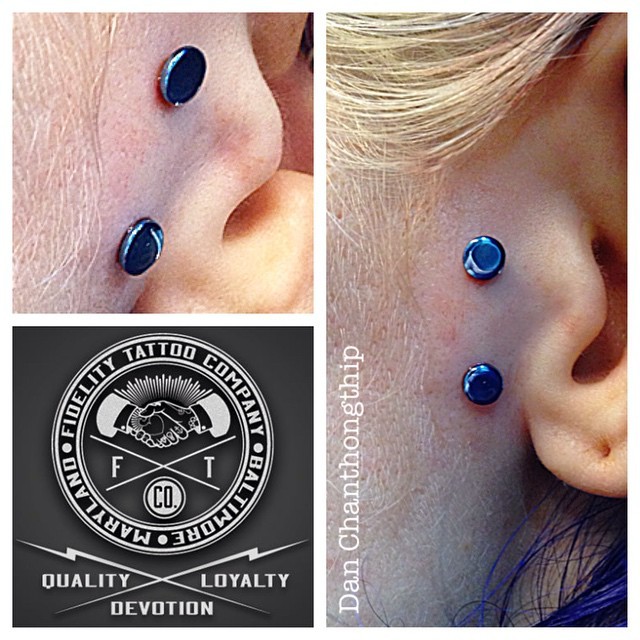 Dan Chan — Fresh Surface Piercing! This placement has been...