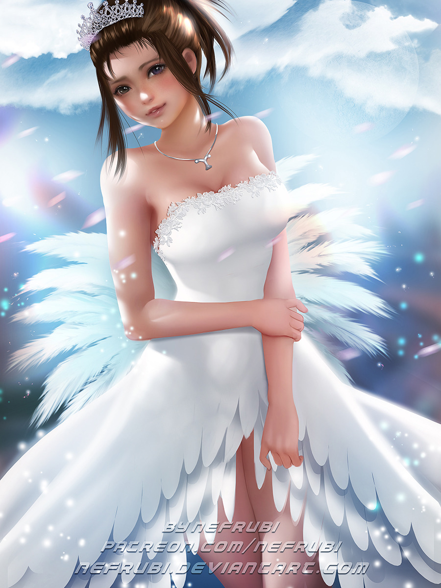 Nefrubi Art Yuna Wedding Dress Final Fantasy X