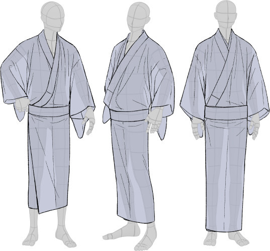 Kimono drawing guide ½, by Kaoruko Maya (tumblr,... - tanuki☼kimono