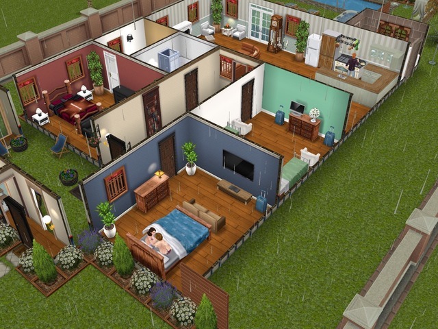 Vacationing in Hilly’s bungalow - Sim-ple Designs for Sims FreePlay