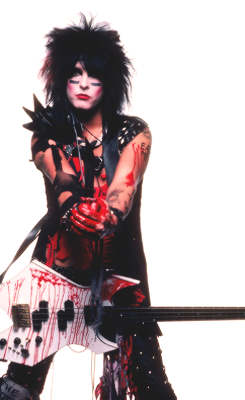 allbadthingsmustdie:Nikki Sixx, blood session, photographed by...