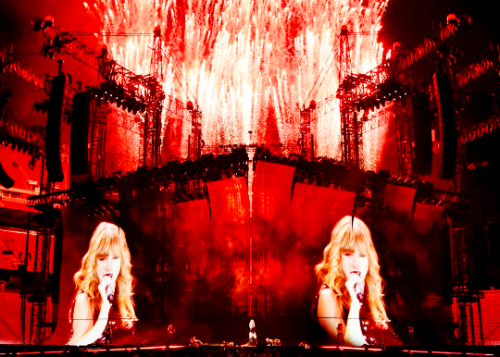 tswiftsedits:Taylor Swift performs onstage during Taylor Swift...