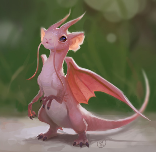 davidtalaskidraws:Little dwagon.  Wanted something like a...