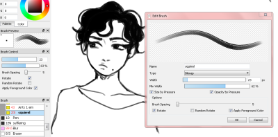 firealpaca freckle brush for bitmap