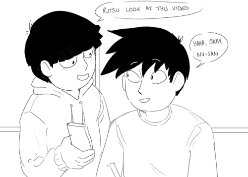 mobfrog:mob’s sense of humor is ritsu’s suffering