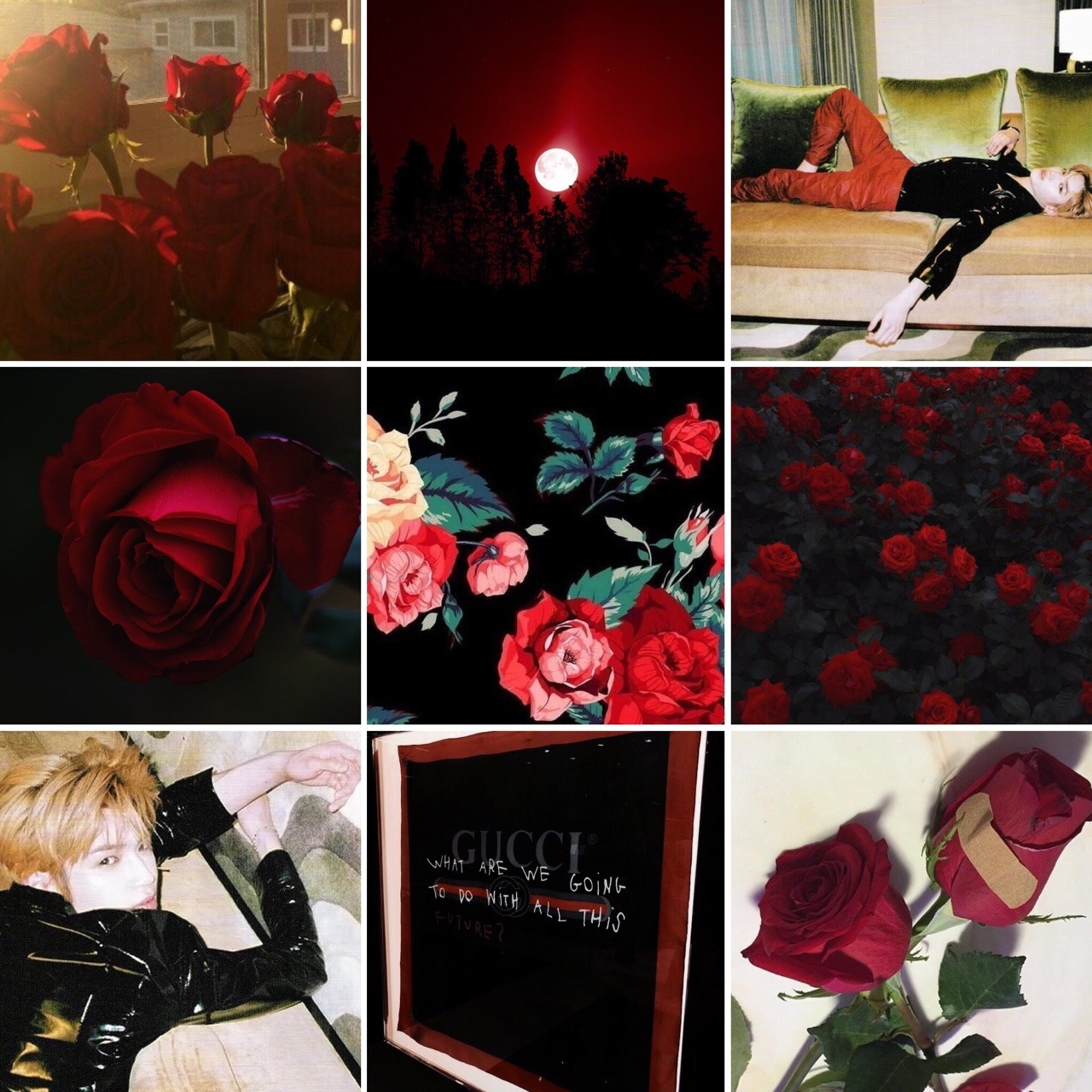 [K.]Aesthetics — Taeyong Aesthetic Group: NCT Flower: Dark Red...