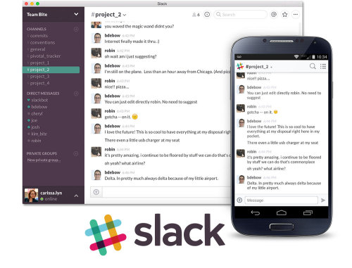slack mobile web