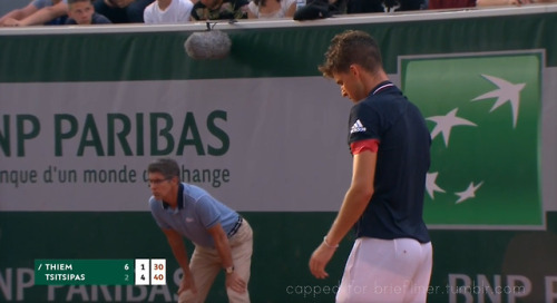 briefliner:Dominic Thiem, AUT, Roland Garros 2018