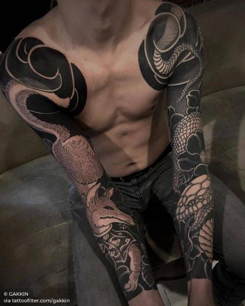 Black Big Snake Waterproof Temporary Tattoo Sticker Dragon Wolf Flash Tattoo  Woman Body Art Arm Thigh Fake Sleeve Tattoo Man  Fruugo IN