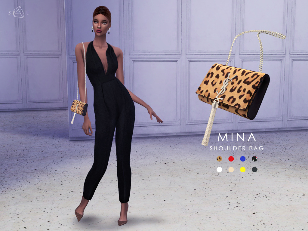 Bag - MINA (Saint Laurent)
- Highest polycount: 10k
- 8 colors
- 3 versions: crossbody/shoulder/hand
- â€˜Ringsâ€™
- Do not use with hats.
â€œDOWNLOAD - Simfileshare
â€
Sweater - @sims4-marigold / Wide leg pants - wip / Jumpsuit - @ricciricciricciricci /...