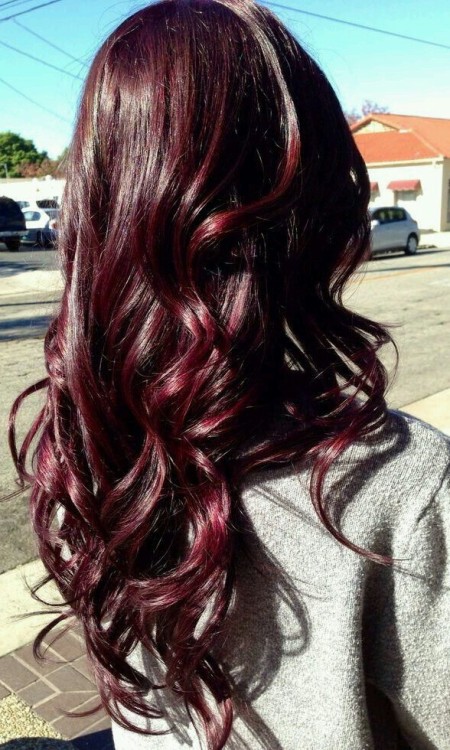 burgundy hair on Tumblr