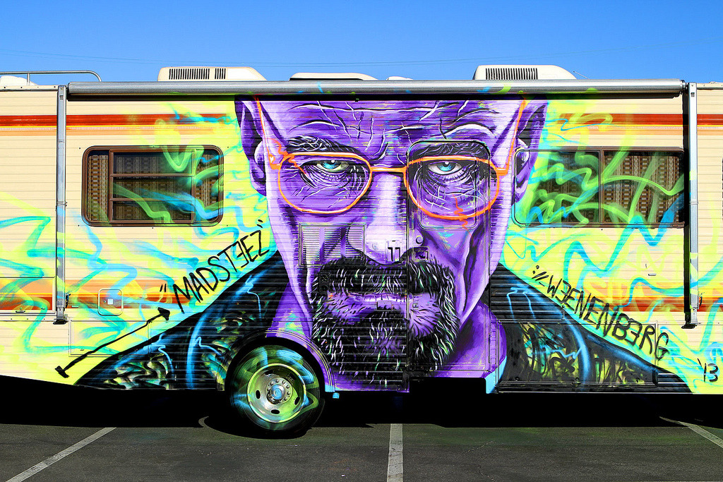 Heisenberg Chronicles • Heisenberg graffiti portrait on a RV by Mark ...