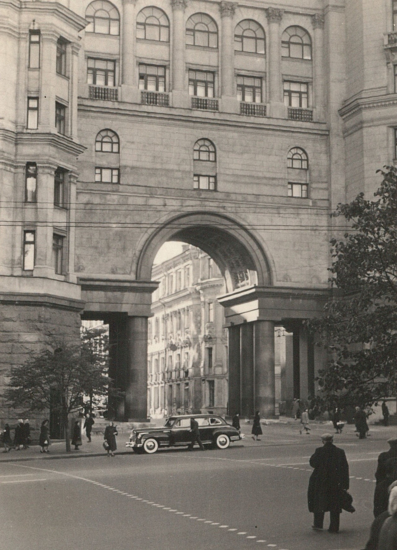 Gorky street (Tverskaya) in Moscow, 1955