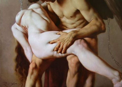 artismydeepersoul:Amazing work by Roberto Ferri (details)