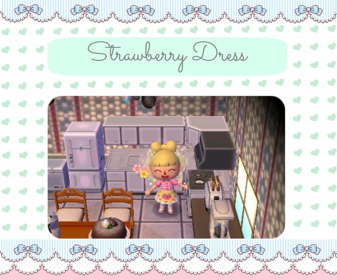 Animal Crossing Designs, animalcrossingverton: Strawberry Dress The...