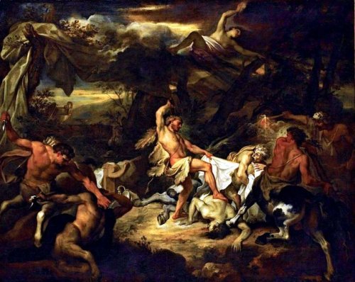 Hercules Fighting the Centaurs ~ Bon Boullogne - 1677