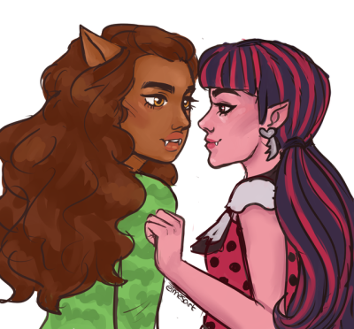 monster high clawdeen x draculaura