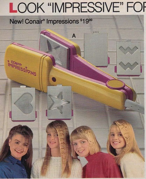 rediscoverthe80s:1989 Conair Impressions ad