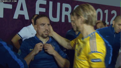 I love football — Ribery's reaction to getting a pat on the head ...