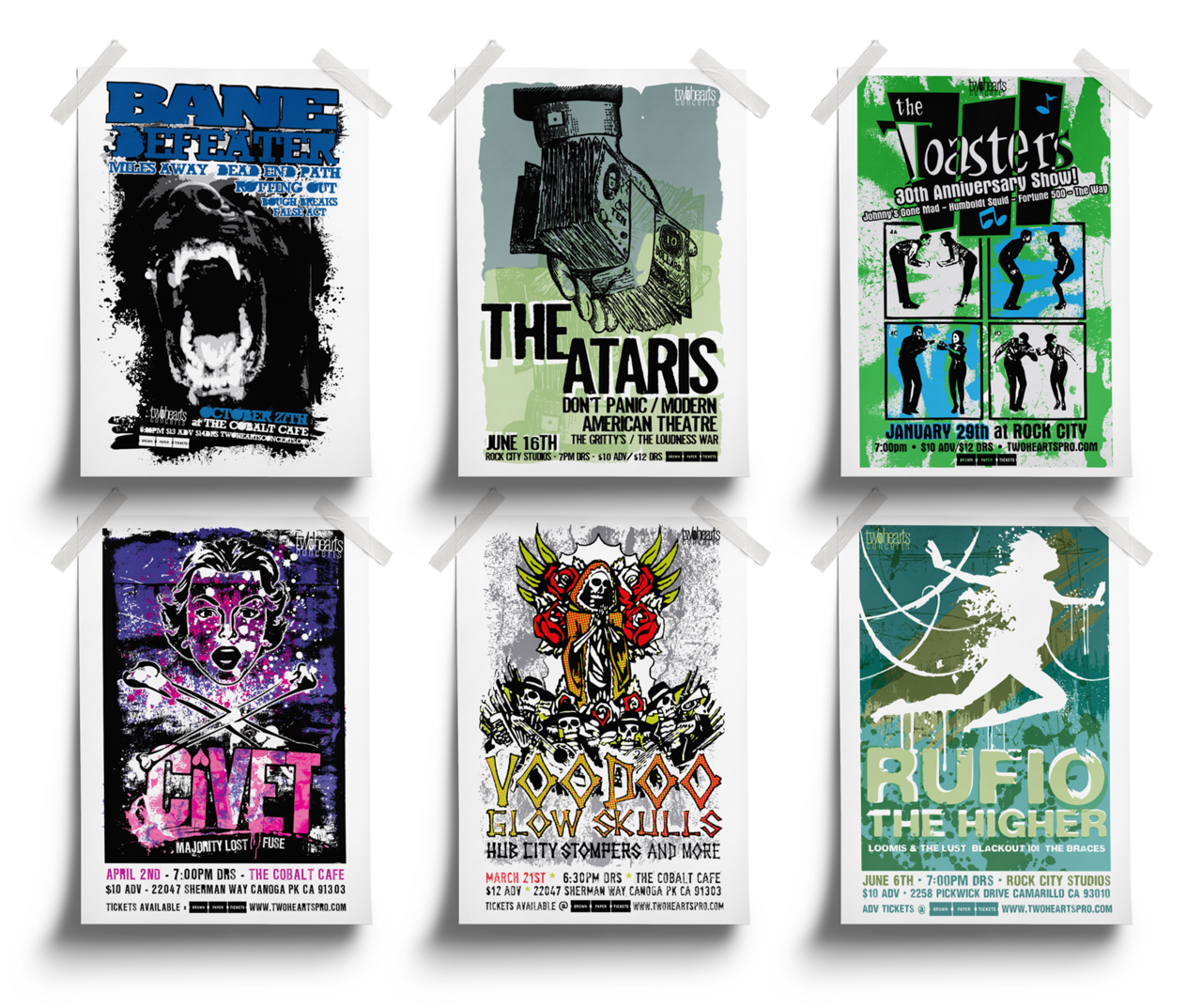 Drivengraphics Poster Designs For Twohearts Concerts