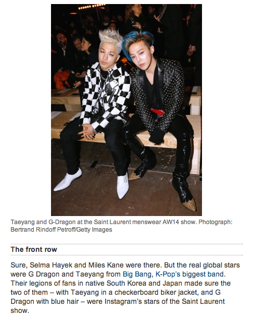 Bigbangswaq Gdyb Are On The Guardian Why Hedi Slimane S Saint