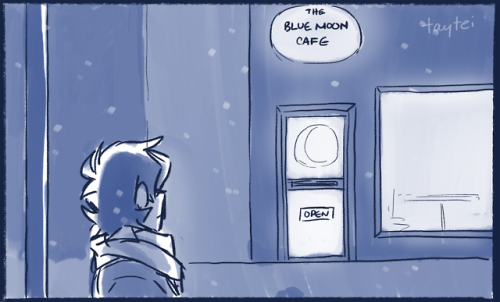 taytei:The Blue Moon Cafe Comic 1 | 2 | 3A coffee shop au I...