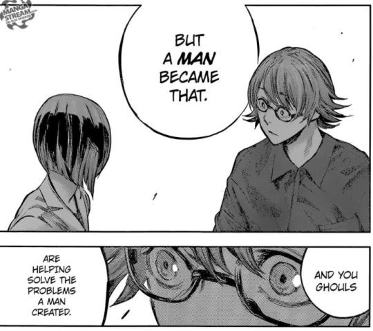 the way kimi talk about kaneki this chapter, is hard to believe they ...