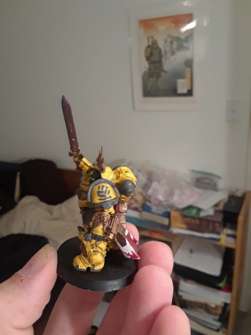 sundering hands captain in mark X gravis armor